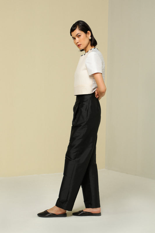 BLACK HIGH WAIST PANTS