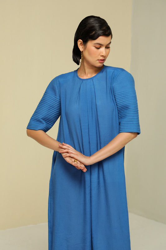 BLUE EASY BREEZY DRESS