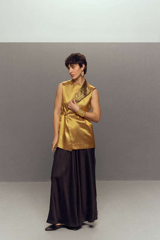 GOLD BUCKLE JACKET SET