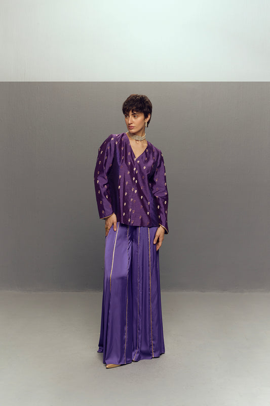 PURPLE SHARARA SET
