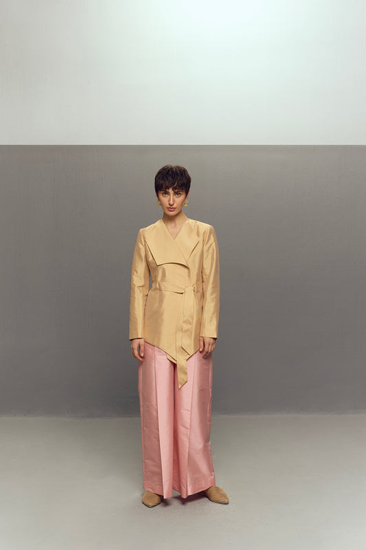 WRAP SILK JACKET