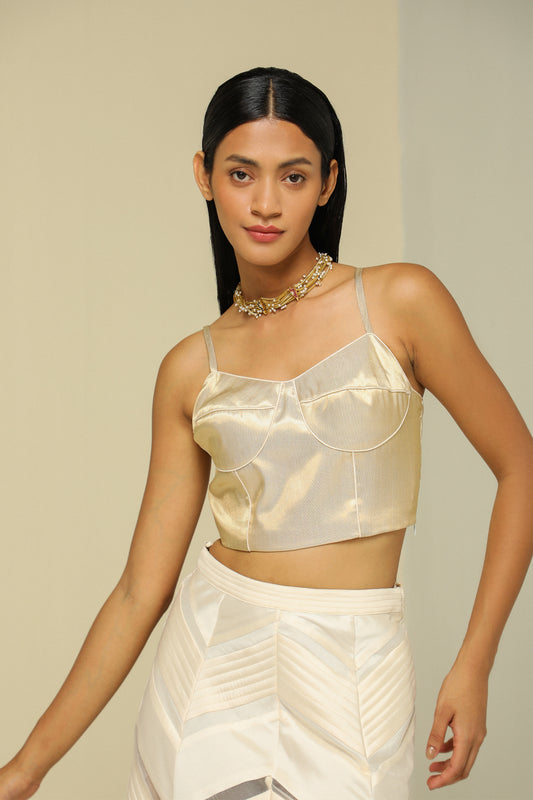 GOLD BUSTIER