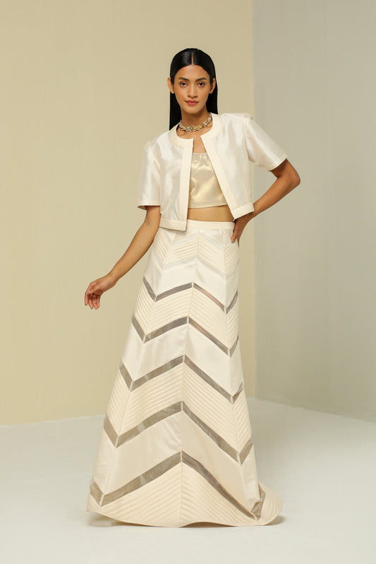 ZIG ZAG REVERSIBLE SKIRT